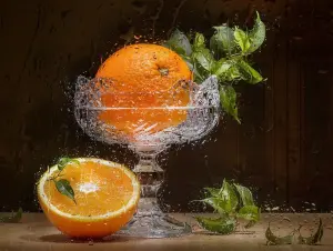 Апельсины и капли дождя