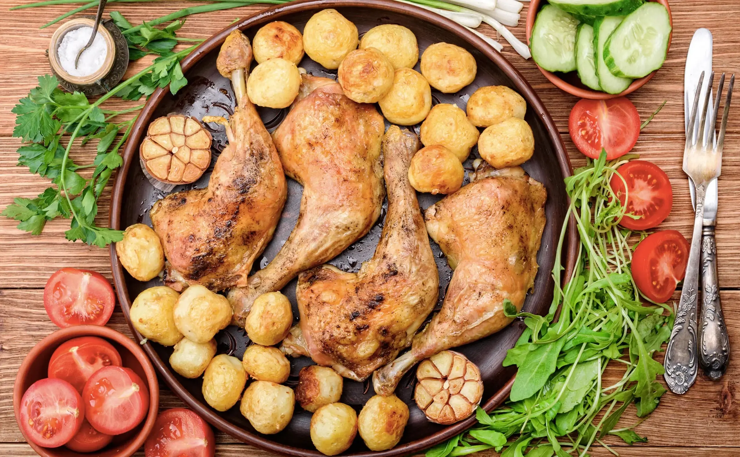 Куриные ножки с картошкой