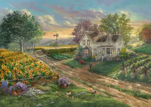 Подсолнухи и виноградник