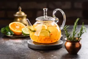 Чай с облепихой и лаймом