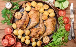 Куриные ножки с картошкой