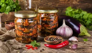 Баклажаны с перчиком